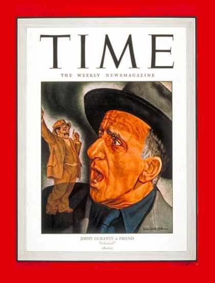 Time - Jimmy Durante - Jan. 24, 1944 - Singers - Movies - Comedy - Music