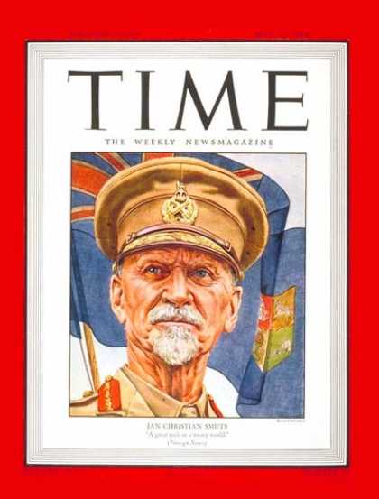 Time - Jan C. Smuts - May 22, 1944 - South Africa - Prime Ministers - Africa