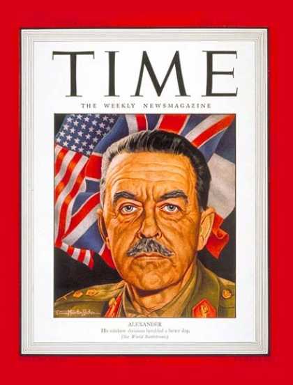 Time - Sir Harold Alexander - June 5, 1944 - Great Britain - Military