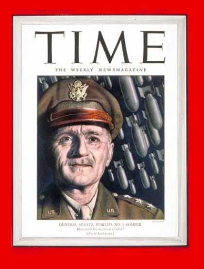 Time - Lt. Gen. Carl Spaatz - June 12, 1944 - World War II - Air Force - Military