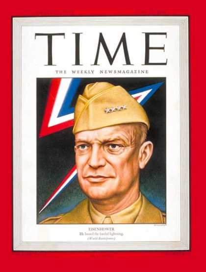 Time - General Dwight Eisenhower - June 19, 1944 - Dwight Eisenhower - D-Day - World Wa