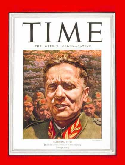 Time - Marshal Tito - Oct. 9, 1944 - Yugoslavia - Military