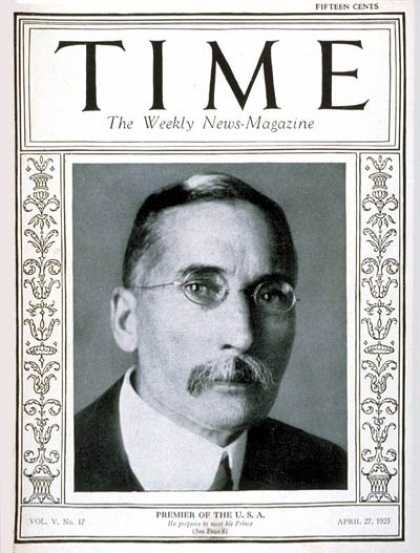 Time - James B. Hertzog - Apr. 27, 1925 - South Africa - Military