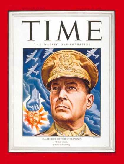 Time - General Douglas MacArthur - Oct. 30, 1944 - Douglas MacArthur - World War II - A