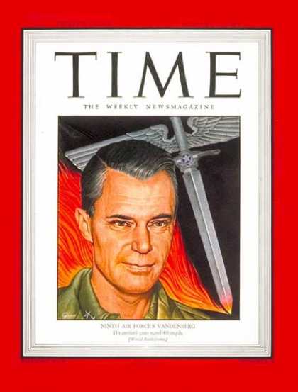 Time - Maj. General Vandenberg - Jan. 15, 1945 - World War II - Air Force - Military