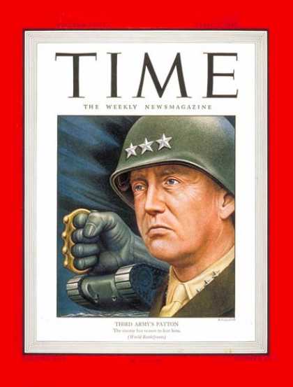 Time - Lt. General Patton - Apr. 9, 1945 - George Patton - World War II - Military - Ar