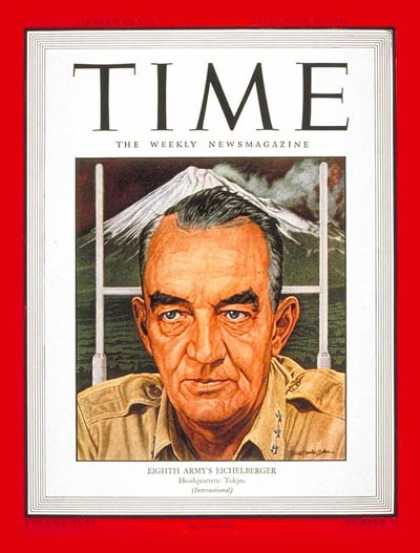 Time - Lt. General Eichelberger - Sep. 10, 1945 - World War II - Military - Army