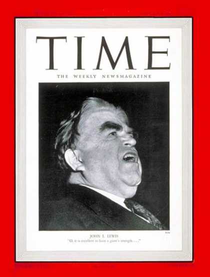 Time - John J. Lewis - May 20, 1946 - Mine Workers - Labor Unions - Business