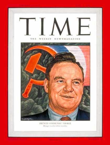 Time - Maurice Thorez - June 3, 1946 - Communism - Politics