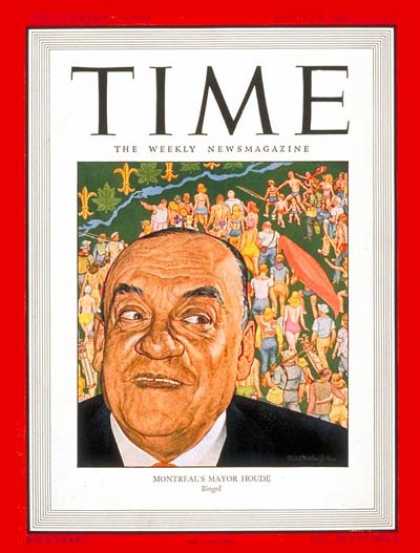 Time - Camillien Houde - Aug. 5, 1946 - Canada - Montreal - Mayors