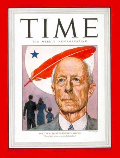 Time - Charles Francis Adams - Nov. 4, 1946 - Politics