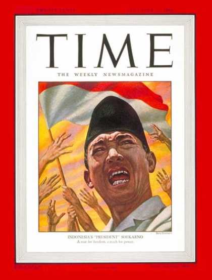Time - Soekarno - Dec. 23, 1946 - Sukarno - Indonesia - World Leaders