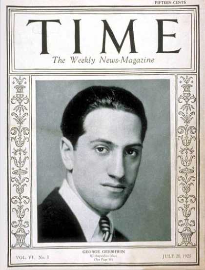 Time - George Gershwin - July 20, 1925 - Composers - Classical Music - Opera - Theater