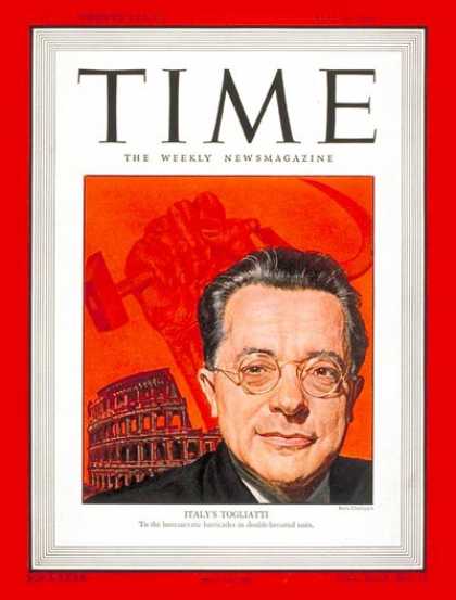Time - Palmiro Togliatti - May 5, 1947 - Italy - Communism