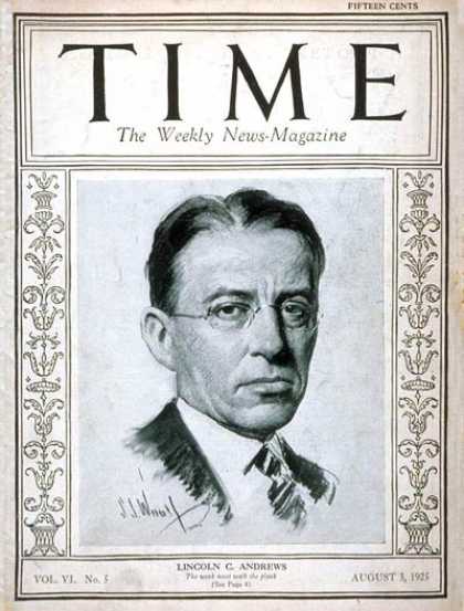 Time - Lincoln C. Andrews - Aug. 3, 1925 - Prohibition - Military