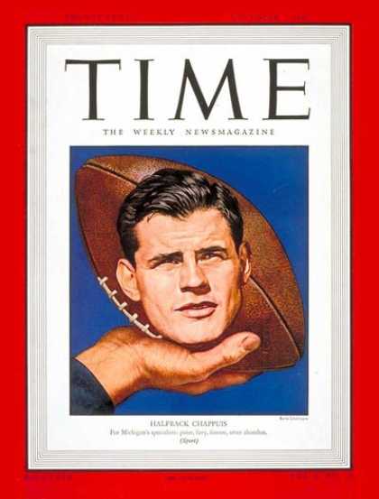Time - Robert A. Chappuis - Nov. 3, 1947 - Football - University of Michigan - Sports
