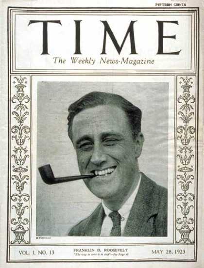 Time - Franklin D. Roosevelt - May 28, 1923 - Governors - Politics - New York