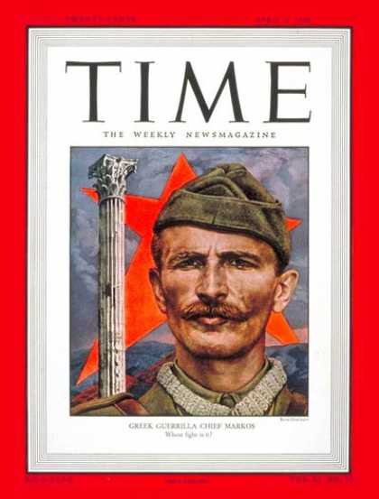 Time - Markos Vafiades - Apr. 5, 1948 - Greece - Military