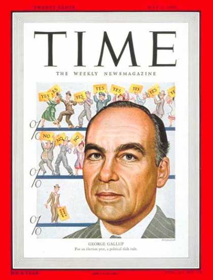 Time - George Gallup - May 3, 1948 - Journalism - Polls - Media