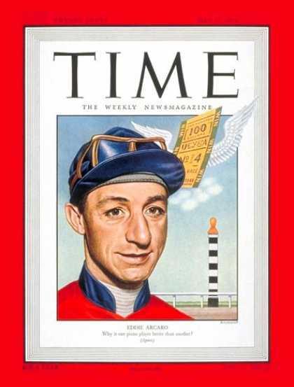Time - Eddie Arcaro - May 17, 1948 - Horse Racing - Sports
