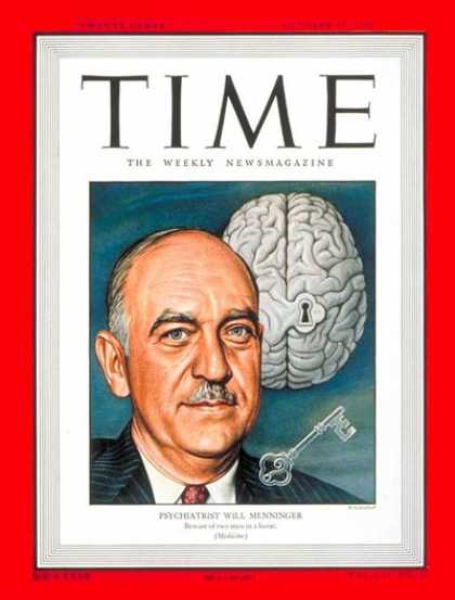Time - William C. Menninger - Oct. 25, 1948 - Mental Health - Psychiatry - Health & Med
