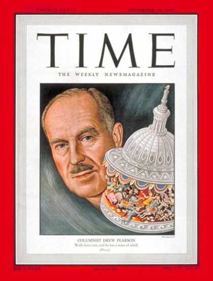 Time - Drew Pearson - Dec. 13, 1948 - Journalism - Radio - Media