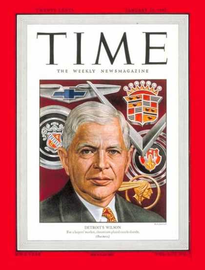 Time - Charles E. Wilson - Jan. 24, 1949 - Cars - General Motors - Automotive Industry