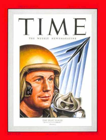Time - Chuck Yeager - Apr. 18, 1949 - Air Force - Aviation - Military