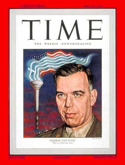 Time - Lt. General Van Fleet - May 23, 1949 - Army - Military