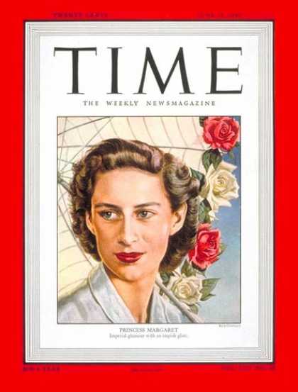 Time - Princess Margaret - June 13, 1949 - Great Britain - Royalty