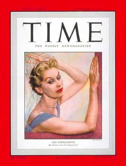 Time - Lisa Fonssagrives - Sep. 19, 1949 - Style - Fashion - Models