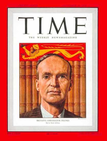 Time - Sir Oliver Franks - Sep. 26, 1949 - Great Britain