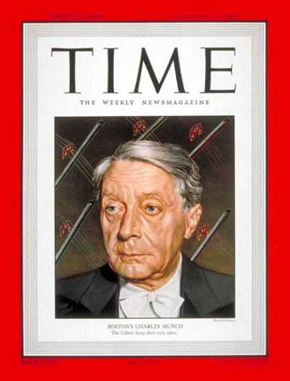 Time - Charles Munch - Dec. 19, 1949 - Conductors - Classical Music - Music