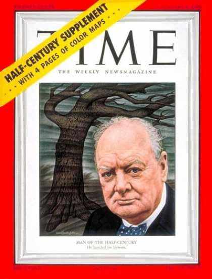 Time - Winston Churchill, Man of the Year - Jan. 2, 1950 - Winston Churchill - Person o