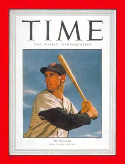 Time - Ted Williams - Apr. 10, 1950 - Baseball - Boston - Sports