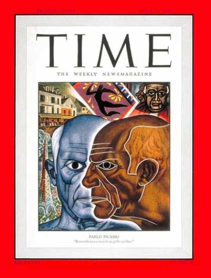 Time - Pablo Picasso - June 26, 1950 - Painters - Art