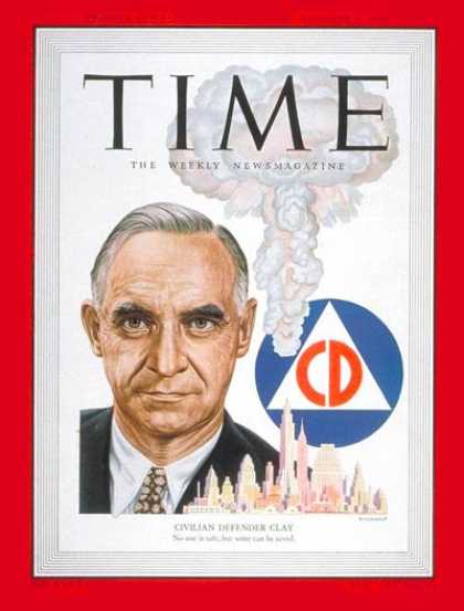 Time - Lucius Clay - Oct. 2, 1950 - Army - Generals - Military
