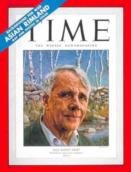 Time - Robert Frost - Oct. 9, 1950 - Books - Poets