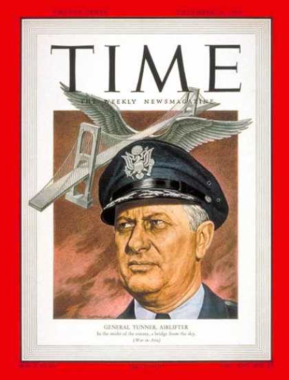Time - Major General Tunner - Dec. 18, 1950 - Air Force - Military