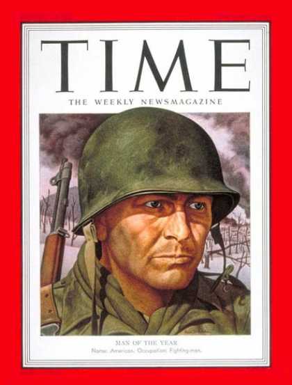 Time - G.I. Joe, Man of the Year - Jan. 1, 1951 - Person of the Year - Korean War - Mil