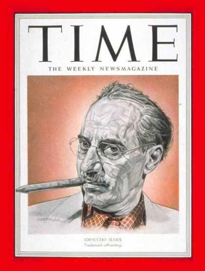 Time - Groucho Marx - Dec. 31, 1951 - Actors - Comedy - Most Popular - Movies