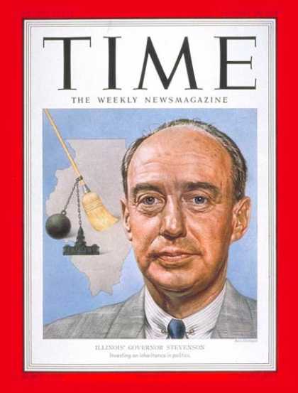 Time - Adlai Stevenson - Jan. 28, 1952 - Governors - Illinois - Presidential Elections