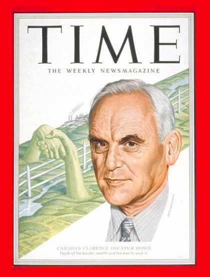 Time - Clarence Decatur Howe - Feb. 4, 1952 - Canada - Prime Ministers