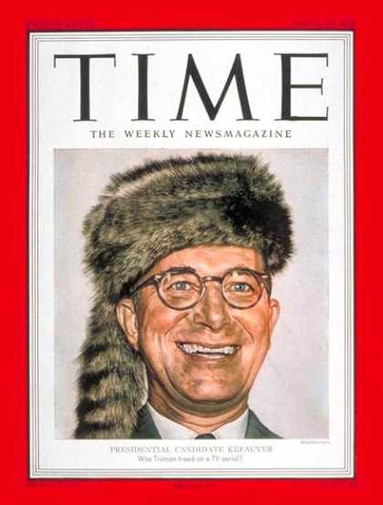 Time - Estes Kefauver - Mar. 24, 1952 - Congress - Senators - Tennessee - Politics