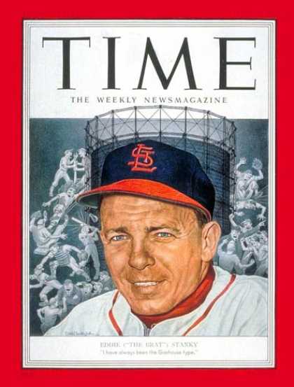Time - Eddie Stanky - Apr. 28, 1952 - Baseball - St. Louis - Sports