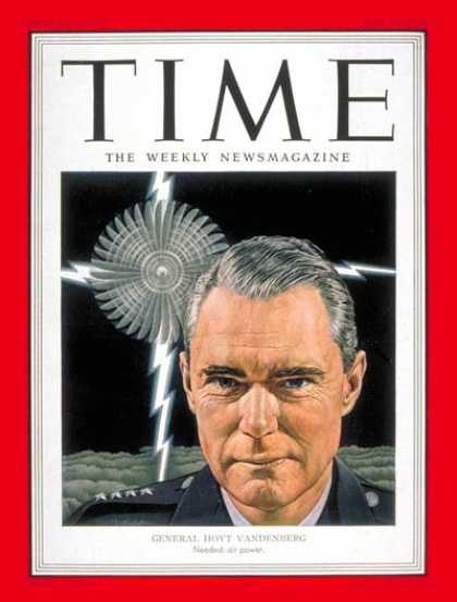 Time - General Hoyt Vandenberg - May 12, 1952 - Korean War - Air Force - Generals - Mil