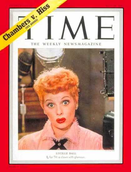 Time - Lucille Ball - May 26, 1952 - Television - Comedy - Actresses - Most Popular