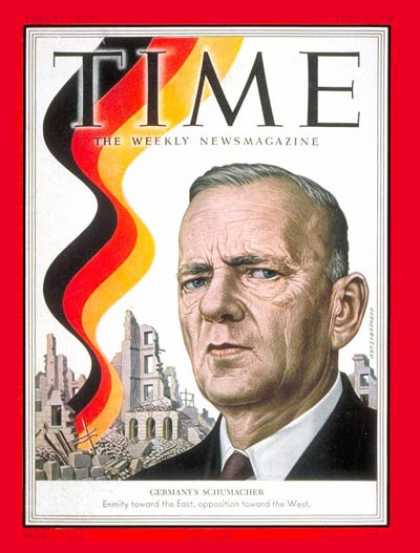 Time - Kurt Schumacher - June 9, 1952 - Germany