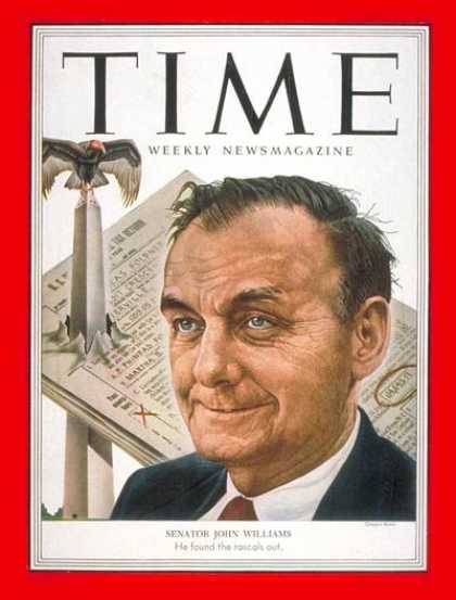 Time - Senator John Williams - Oct. 13, 1952 - Congress - Senators - Politics