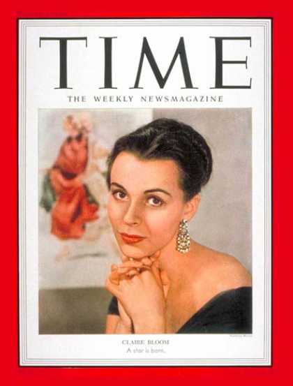 Time - Claire Bloom - Nov. 17, 1952 - Actresses - Movies - Broadway - Theater